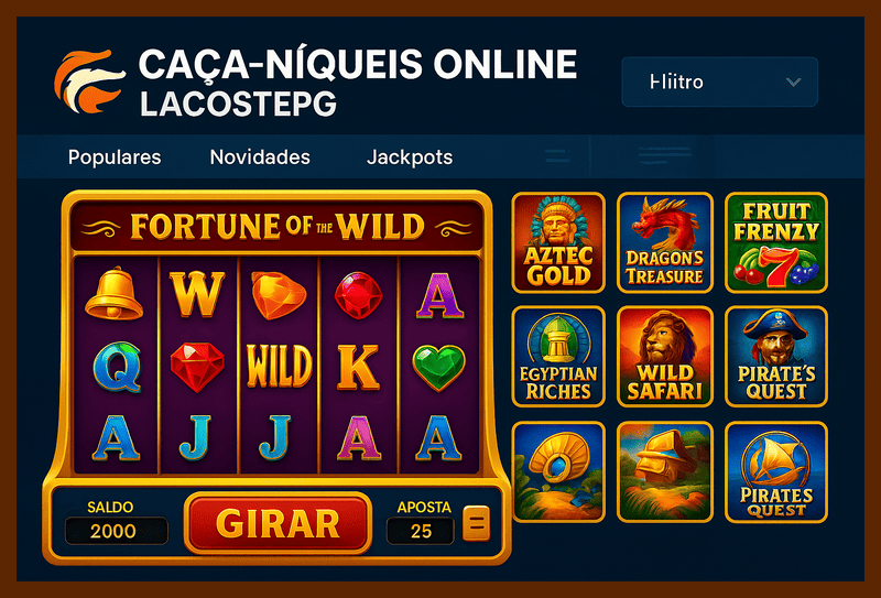 Jogos de Slot no Casino Online LACOSTEPG